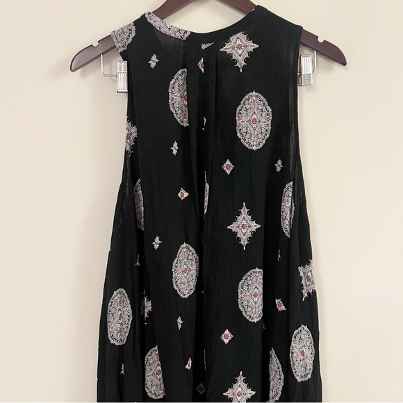 Free People Black medallion Snap Out Of It Tunic Dress Size Small - Picture 10 of 12